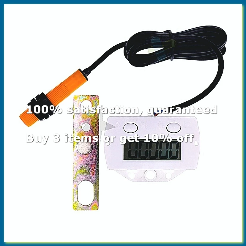 ●5 Digit Electronic Digital Display Counter Proximity Industrial Magnetic Sensor Switch Punch Counter Induction Meter B