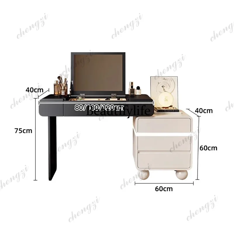 F182 Modern Vanity Table Minimalist Elegant Aesthetic Trendy Vanity Table Classic Exquisite Meuble De Chambre Furniture