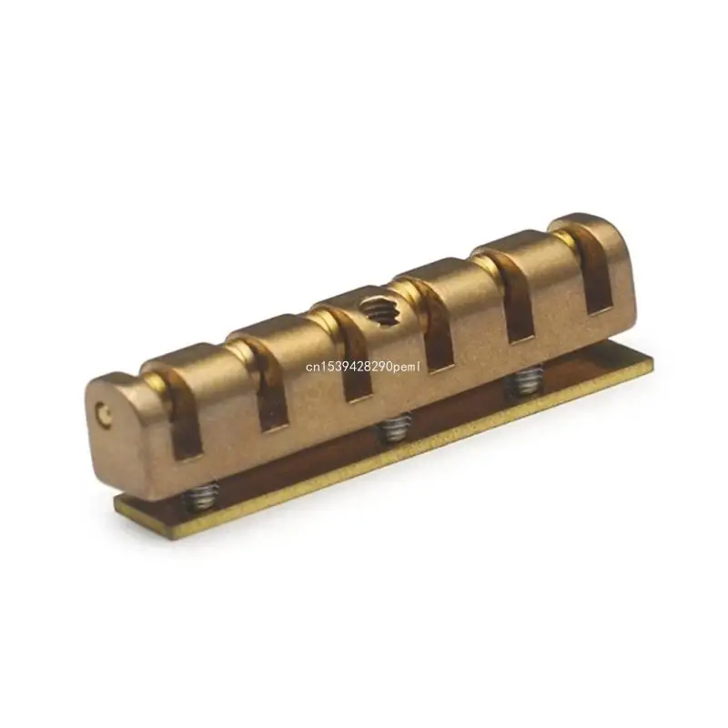 6 String Guitar Nut Height Adjustable Brass Roller Nut Split Regulation Parts for Electric, Acoustics Guitar Enduring