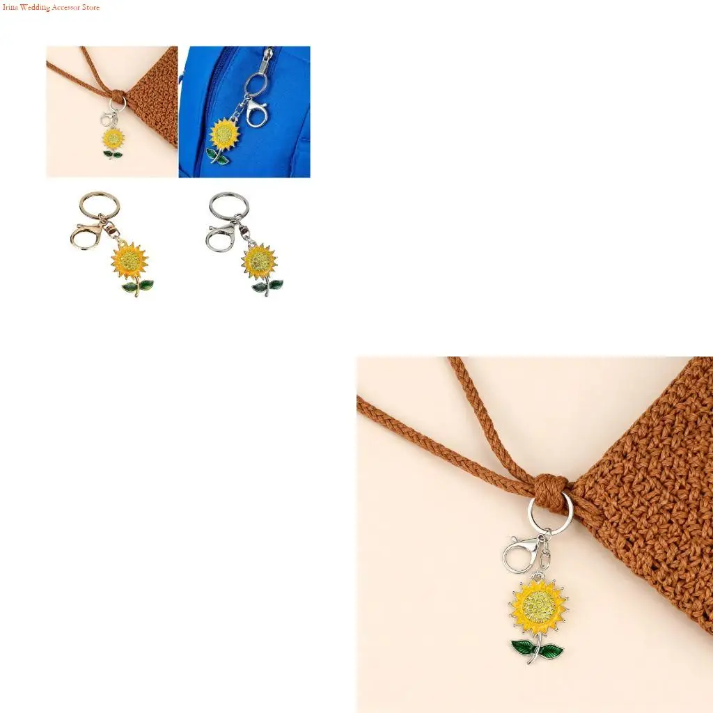G92D Multipurpose Keychain Rusts resistant Floral Accessory Fashion Keyring Accessories for Women