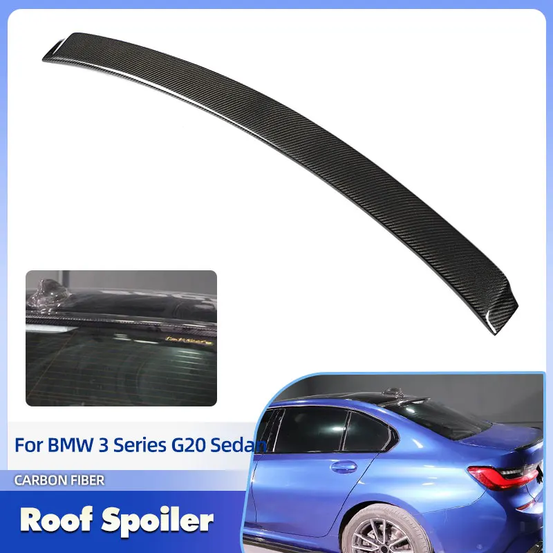 

Car Rear Roof Spoiler Wings Full Carbon Fiber for BMW 3 Series G20 Sedan 4-Door 2019-2023 Racing Rear Spoiler Roof Wing Lip