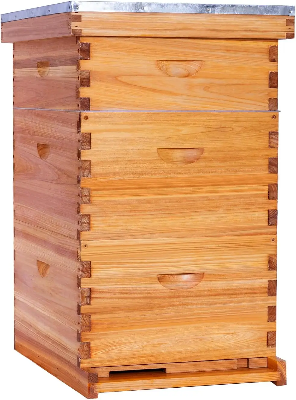 10 Frame Langstroth Beehive Kit Dipped Beeswax Bee Hives 2 Deep Bee Box 1 Medium Bee Hive Box Frame Foundation Unassembled