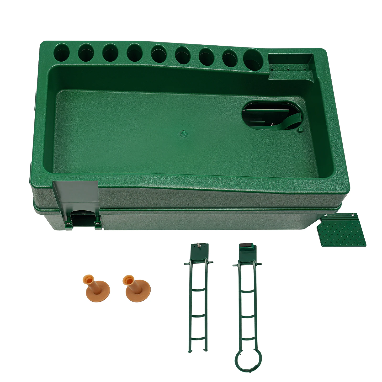 Automatic Golf Tee Machine W/ Cue Holder Green Automatic Golf Ball Dispenser Golf Ball Pitching