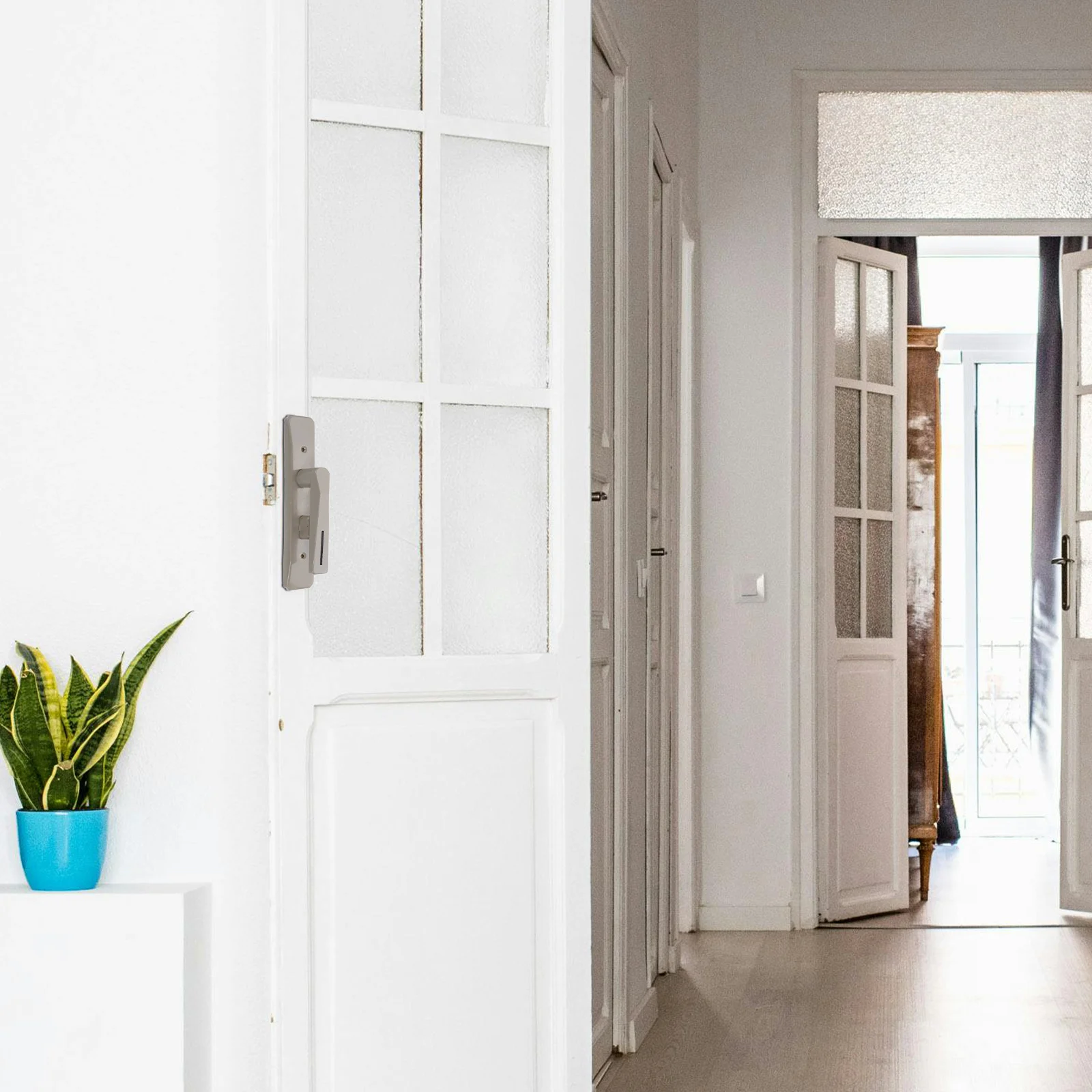 

Bedroom Knobs With Lock Door Lock Matte Lever Handle For Bathroom Bedroom Replacement Entry Door Knob Hardware