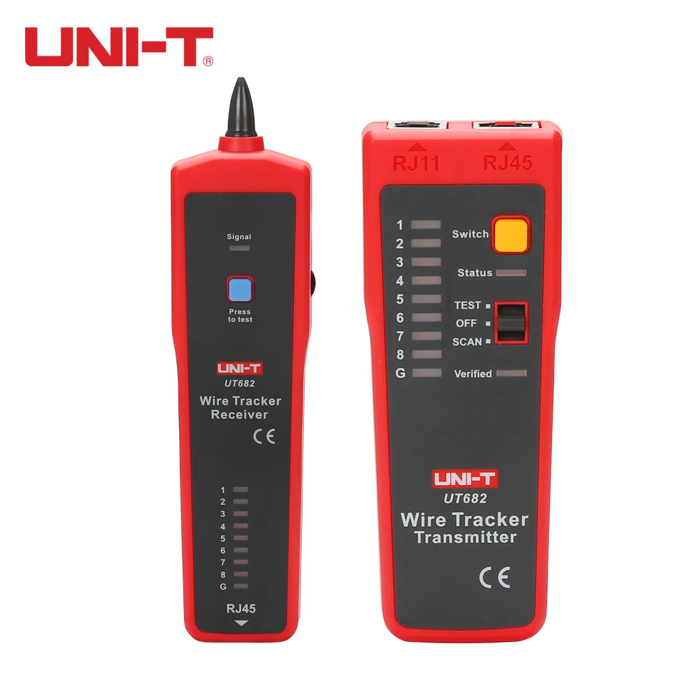 UNI-T UT682 Series Wire Tracker Toner Probe Telephone Line Network Cable Ethernet LAN Tester Calibration Detector Line Finder