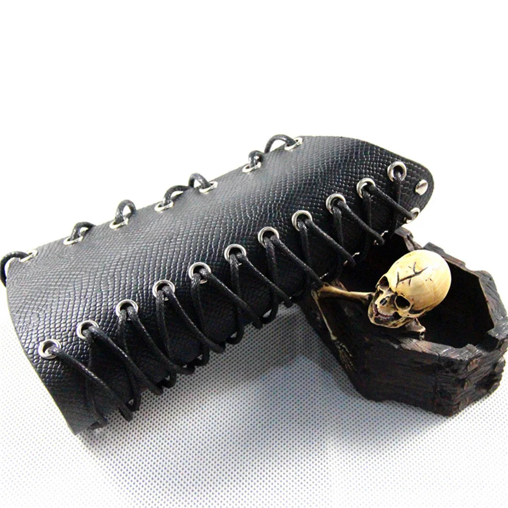 

Snake Black Punk Wrist Band Eco-Friendly Waterproof Comfortable Stretch for Exercise and Daily Wear Punk Wrist Band