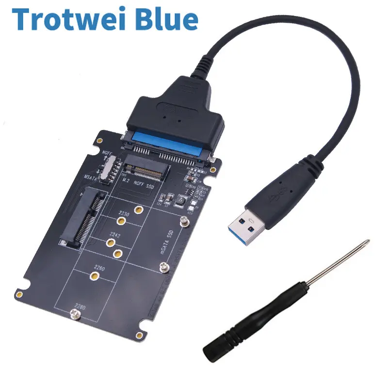 

M2 USB Adapter M.2 NGFF to SATA Adapter MSATA To USB SATA 3.0 Converter External mSATA m.2 NGFF to SATA3 USB Adapter Riser Board