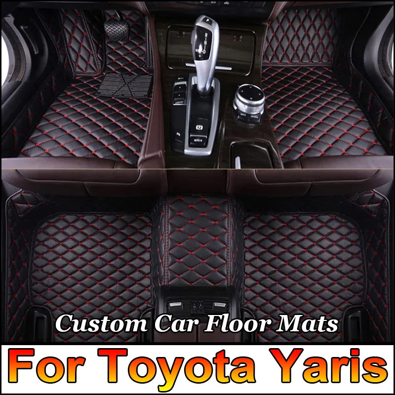 Car Floor Mats For Toyota Yaris Hybrid Mazda2 Hybrid MXPH11 2021 2022 2023 Waterproof Protective Pad Floor Cover Car Accessories