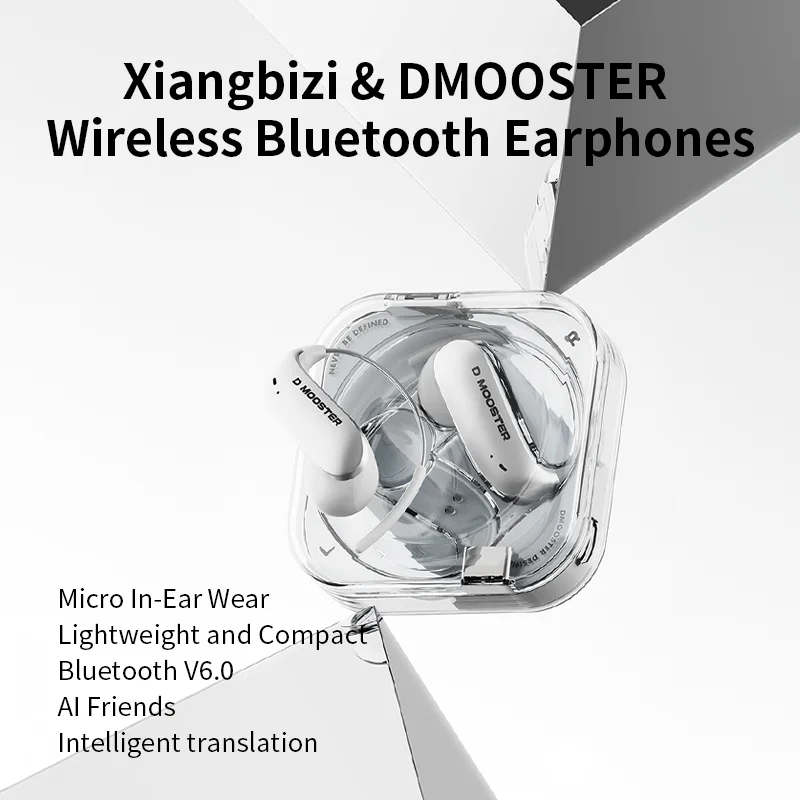 DMOOSTER D78 OWS Bluetooth 6.0 Earphones Dynamic Memory Wear ASM Noise Reduction Ai Dialogue Translation An
