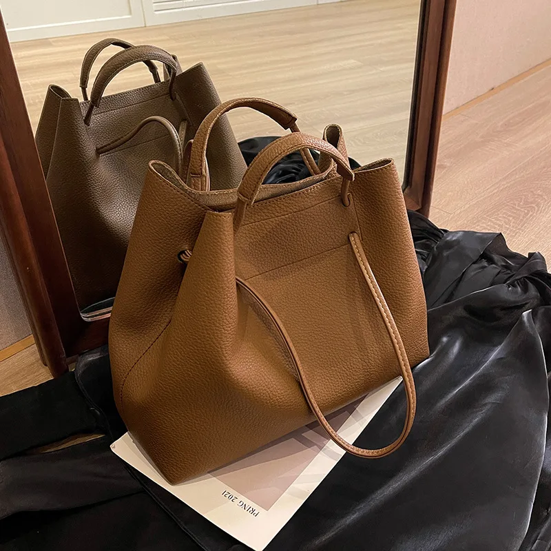 

Модная женская сумка большой вместимости 2025 года, универсальная большая сумка для поездок на работу и переноски через плечо