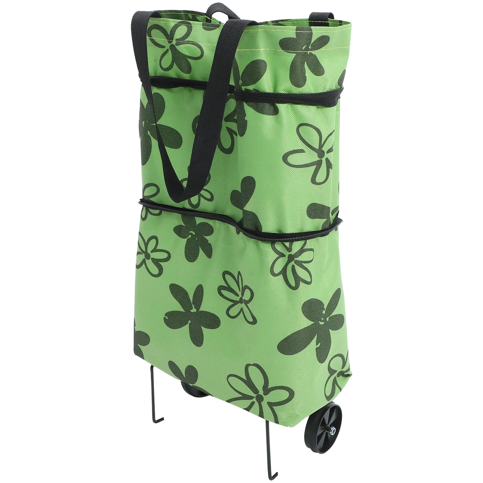 

Foldable Shopping Trolley Bag Large Capacity Lightweight Portable Collapsible Cart for Grocery Laundry Storage Reusable Trolley