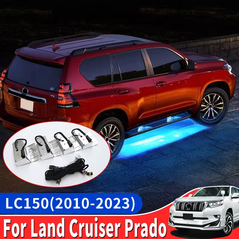 

For Toyota Land Cruiser Prado 150 Lc150 2010-2023 2020 2019 2018 Exterior Accessories LED Lamp Car Door Pedal Ambient Light