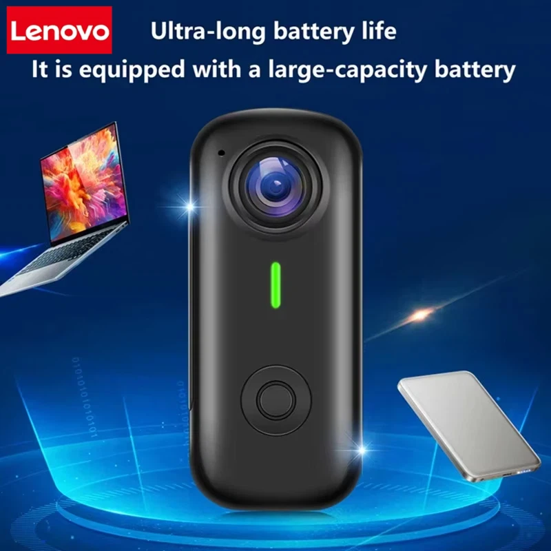Lenovo 8K 1080P Outdoor Sports Thumb Camera Motorcycle Bike Sport Student Mini Filming Bicycle Action Body Cam And Video Record image 3
