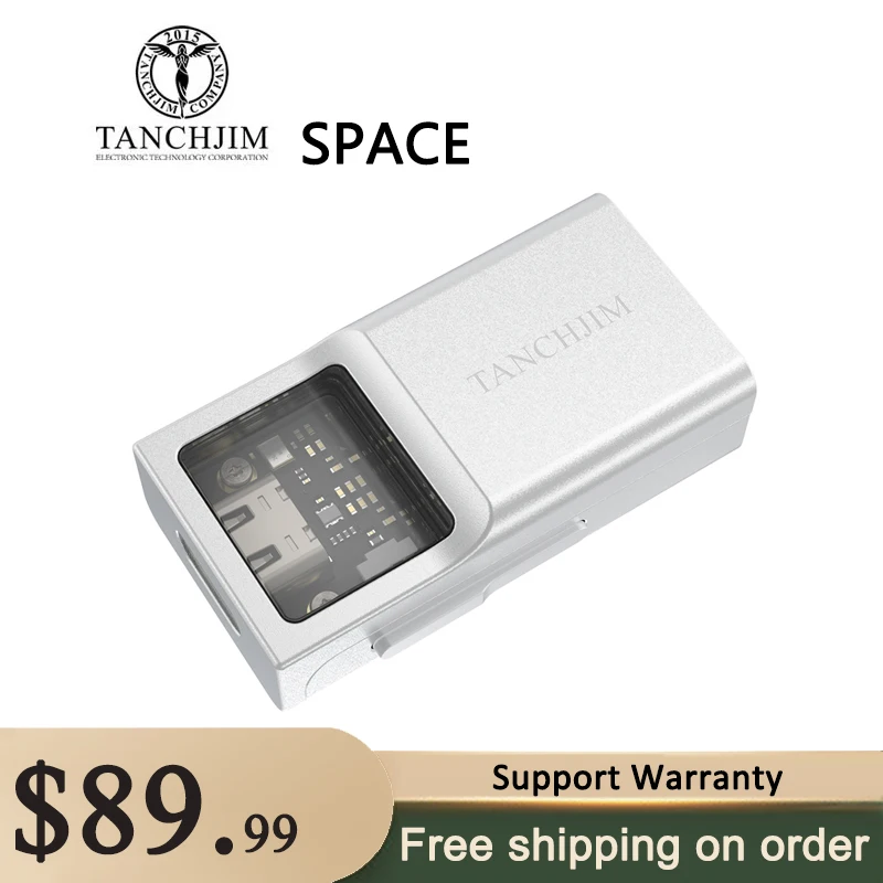 

TANCHJIM SPACE Portable DAC Headphone Amplifier CS43131*2 DSD256 32Bit/768kHz 3.5mm/4.4mm Output USB Type C Input DAC Amp