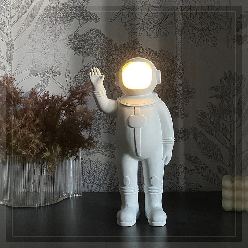 Cartoon Bubble Girl Nachtlicht Statue Skulptur Nordische Nachttischfiguren Heimdeko Atmosphärenlampe Kreatives Geschenk für Zimmer – Detail 4