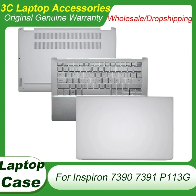 

Новинка для DELL Inspiron 7390 7391 P113G 0X0NH1 0RKN9J 0V6NVR, задняя крышка ЖК-дисплея, верхняя подставка для рук, подсветка клавиатуры, нижняя часть корпуса, серебристый