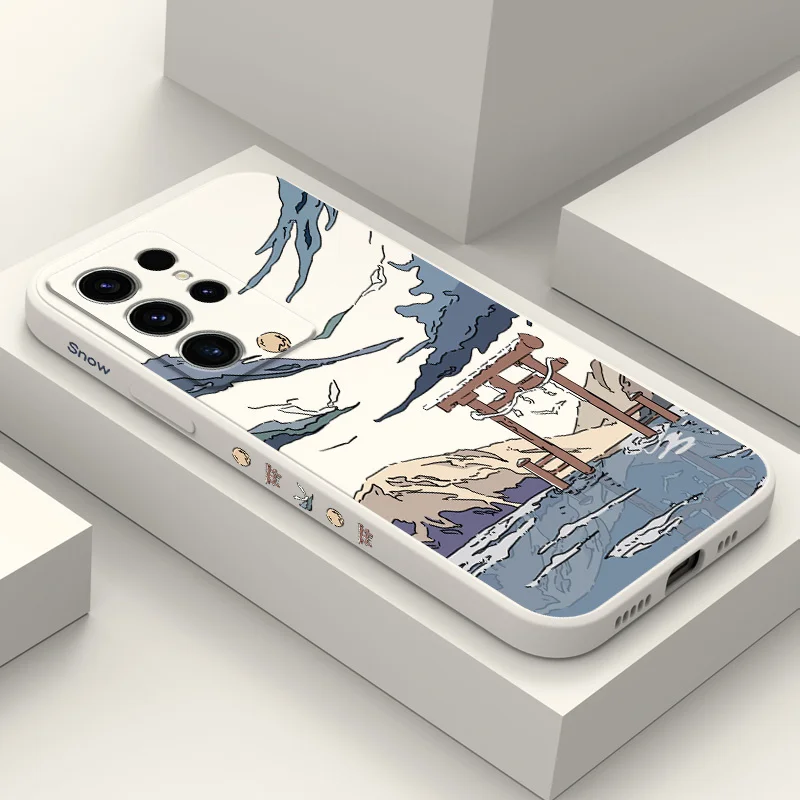 

Snowy Gate Phone Case For Samsung Galaxy S25FE S24 S23 S22 S21 S20 S10 S10E Ultra Plus FE Note 20 Ultra Plus Cover