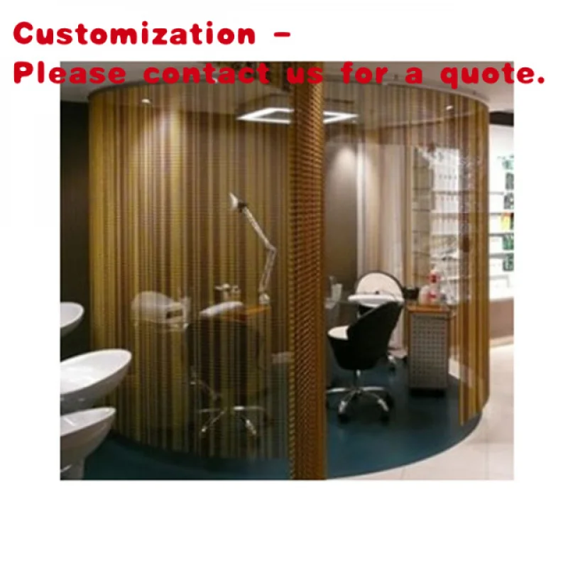 مخصص. ديكور لفائف معدنية سبائك الألومنيوم سلك شاشة شبكة ستارة السقف سلسلة ربط قطاع الستائر الديكور الداخلي