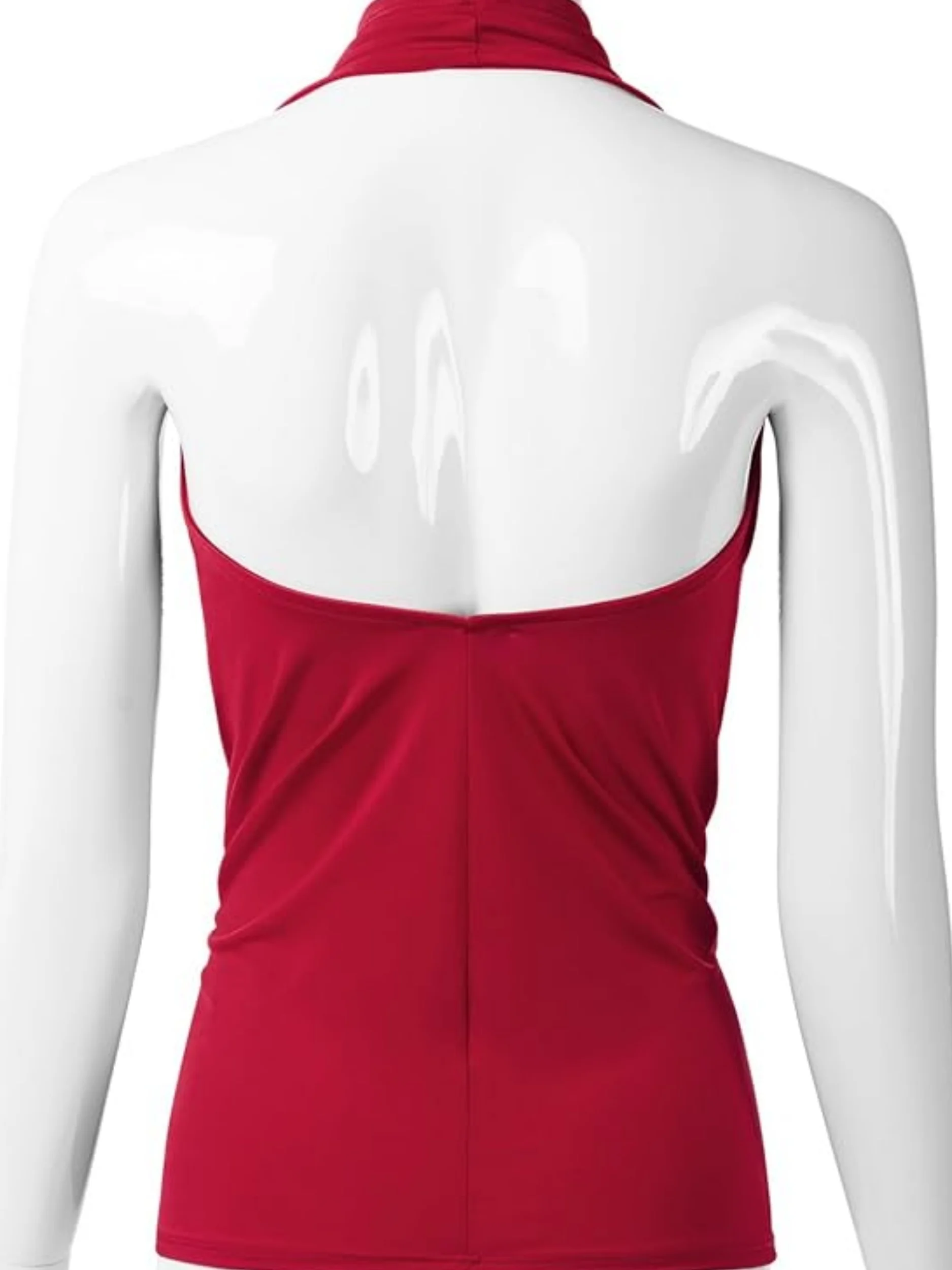 

New Fashion Women's Casual Solid Color Halter Vest Three-piece Set