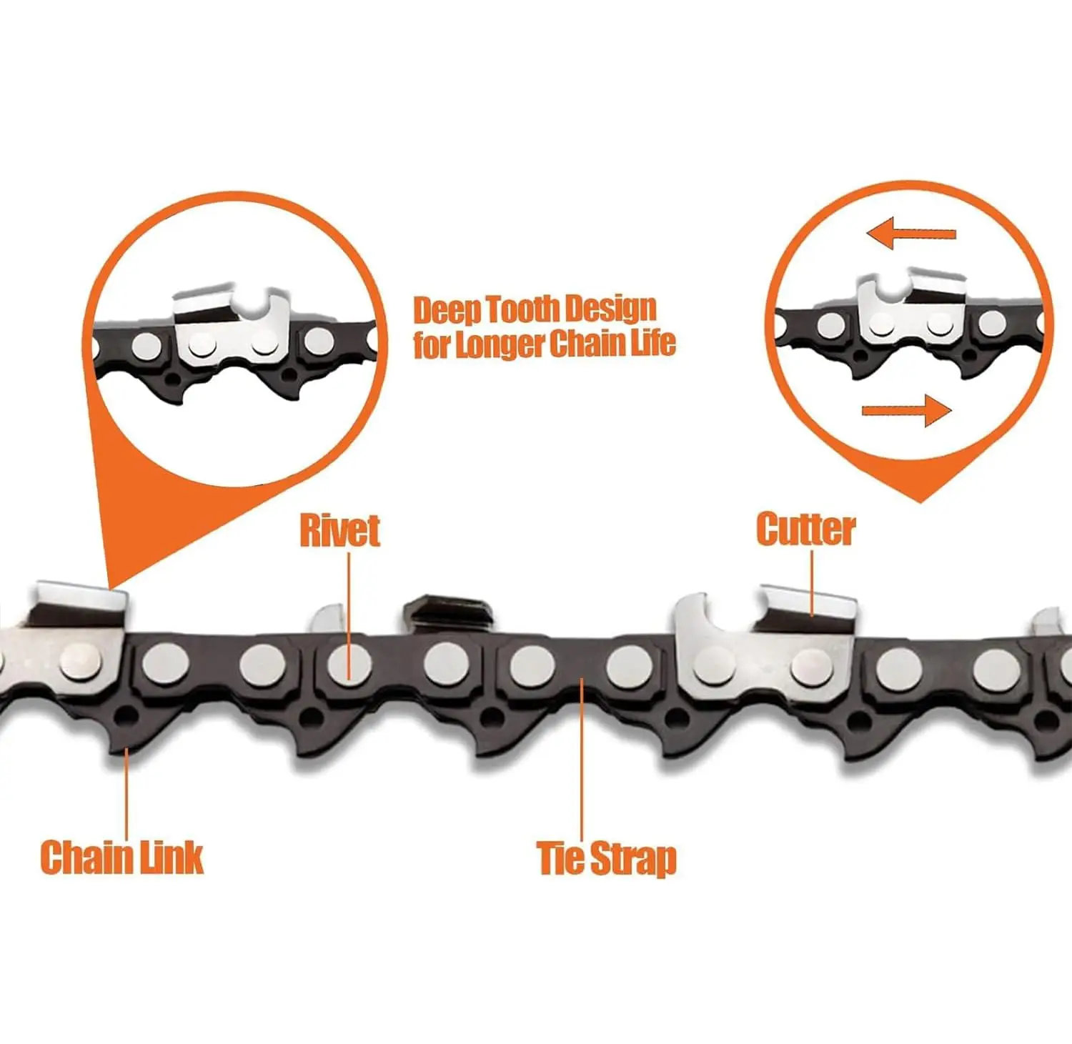 6 inch chainsaw chain 6inch Mini Steel Chainsaw Chains Electric Chainsaws Accessory Chains Replacement Mini Electric Chainsaw