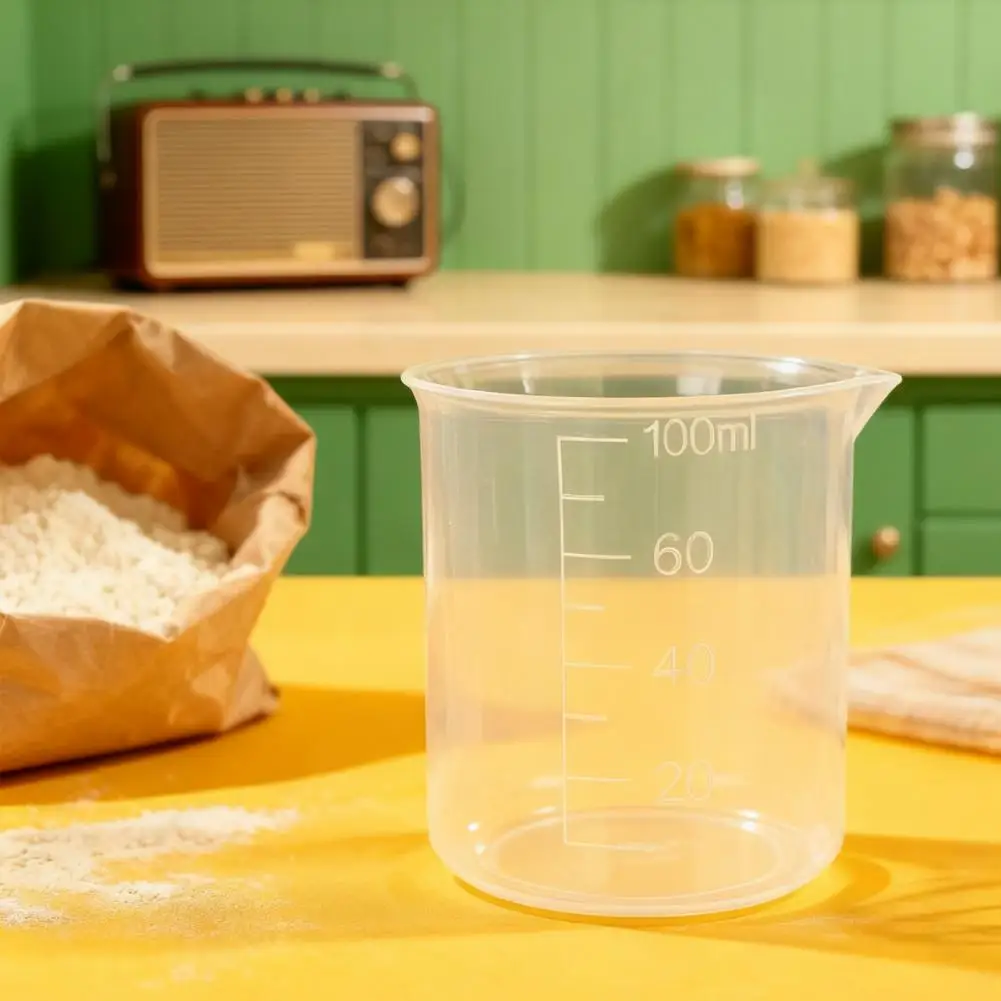 

Мерный стакан с маркировкой, набор пластиковых мерных стаканчиков с дизайном носика для кухни, выпечки, приготовления пищи, смешивания, точные чашки