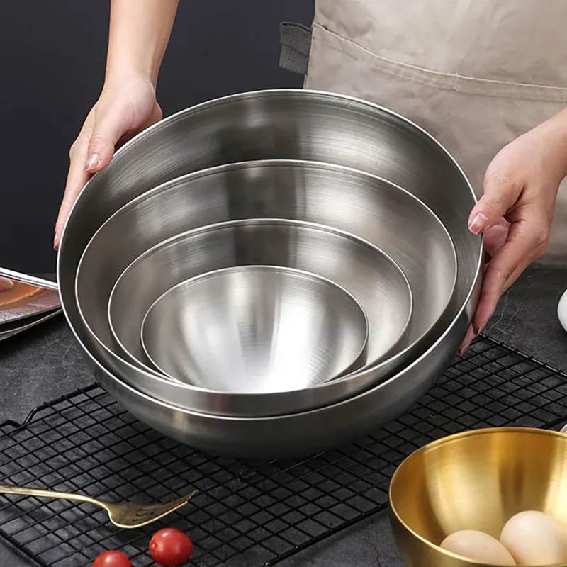 Golden Stainless Salad Bowl 4