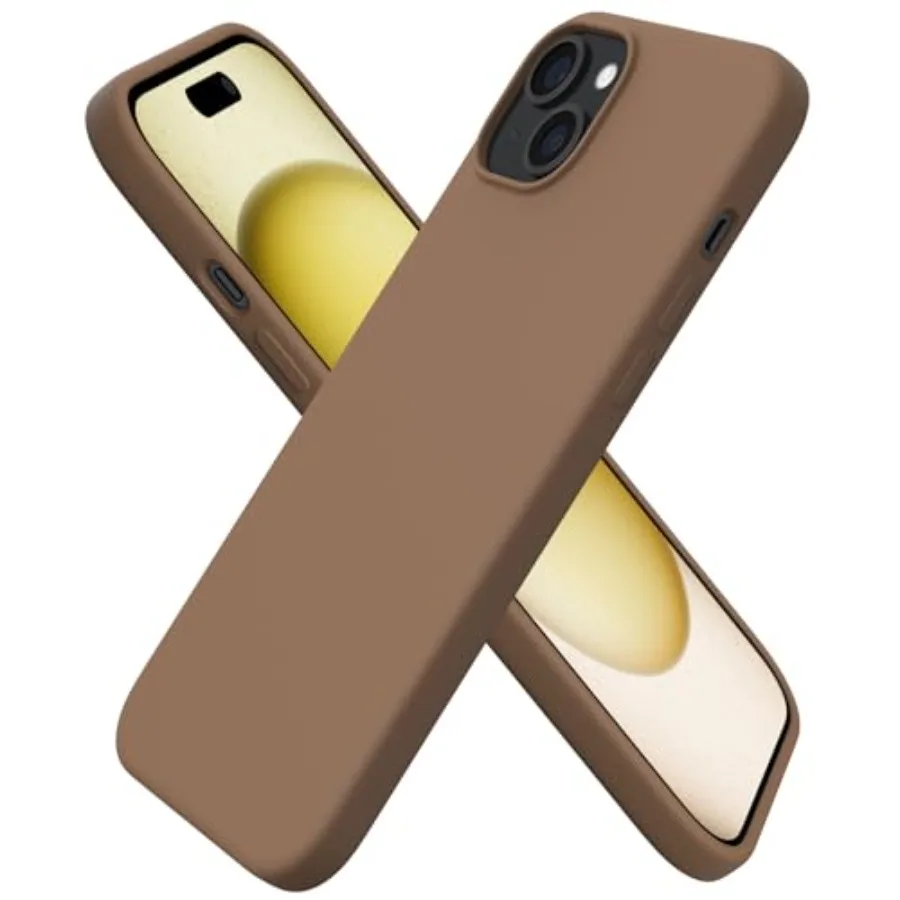 

Compatible with iPhone 15 Plus Case 6.7", Slim Liquid Silicone 3 Layers Full Covered Soft Gel Rubber Cover Protective Phone Cas