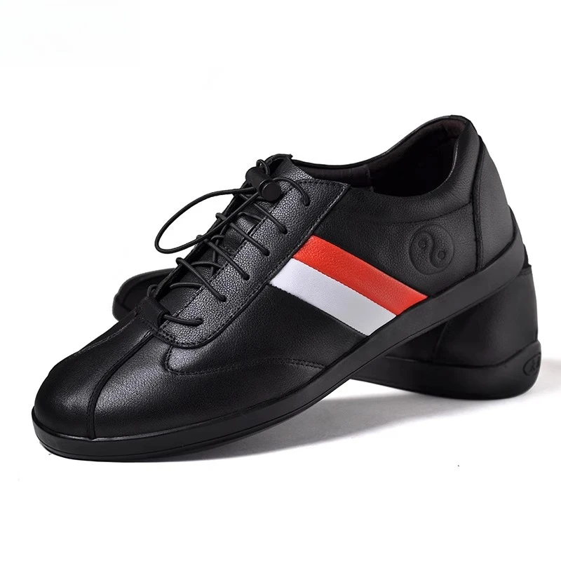 

Genuine Cowhide Leather Tai Chi Shoes for Kung Fu Wushu Martial Arts Soft Flexible Sole Light weight Men Women Footwear