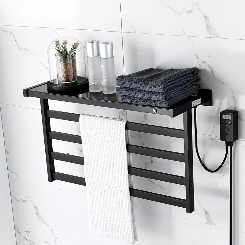 رف تجفيف ذكي من ألياف الكربون رف مناشف كهربائي