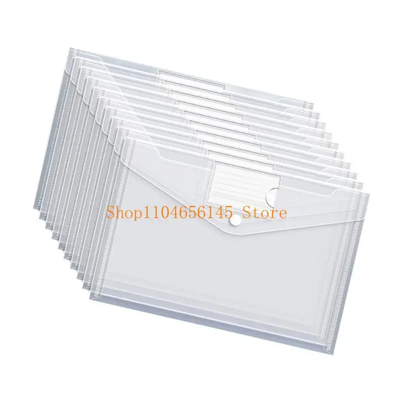 5AsD Reutilable Transparent Envelope Transpare Transoft Transons para trabalhadores escritório Estudantes Pastas