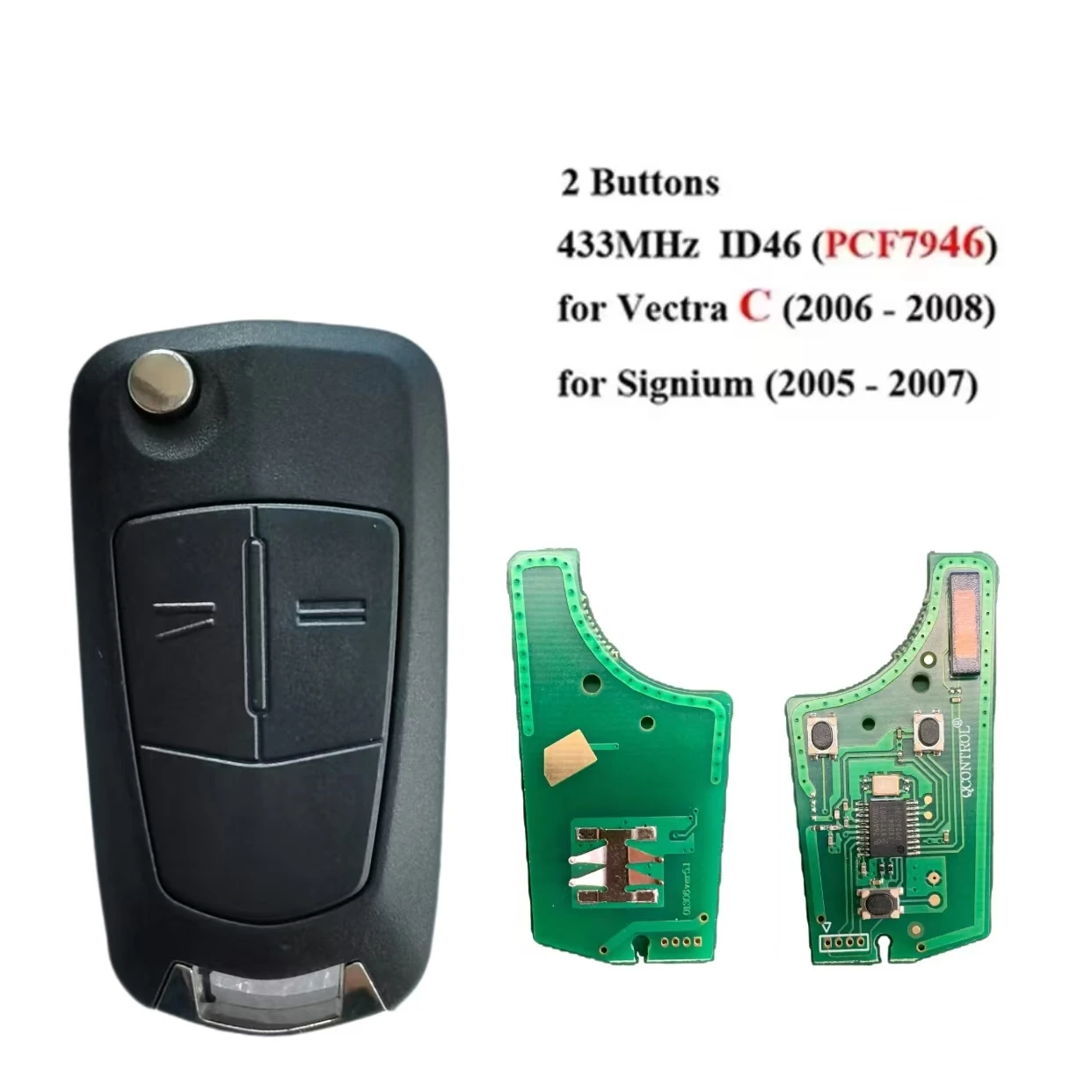 Jingxin Fernbedienung Auto Schlüssel 433 MHZ PCF7941/7946CHIP Für Opel schlüssel/Vauxhall schlüssel Astra Schlüssel Zafira Schlüssel Corsa Schlüssel Vectra C Schlüssel 736-743-A