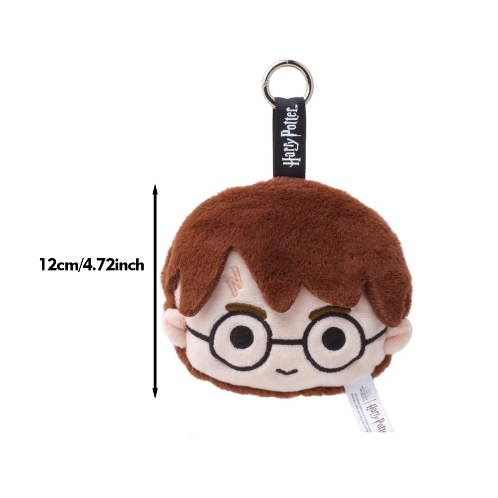 Harry potter pelúcia ron pendurado carteira dos desenhos animados chaveiro hedwig hermione malfoy plushies cion bolsa sacos de cartão presentes de aniversário