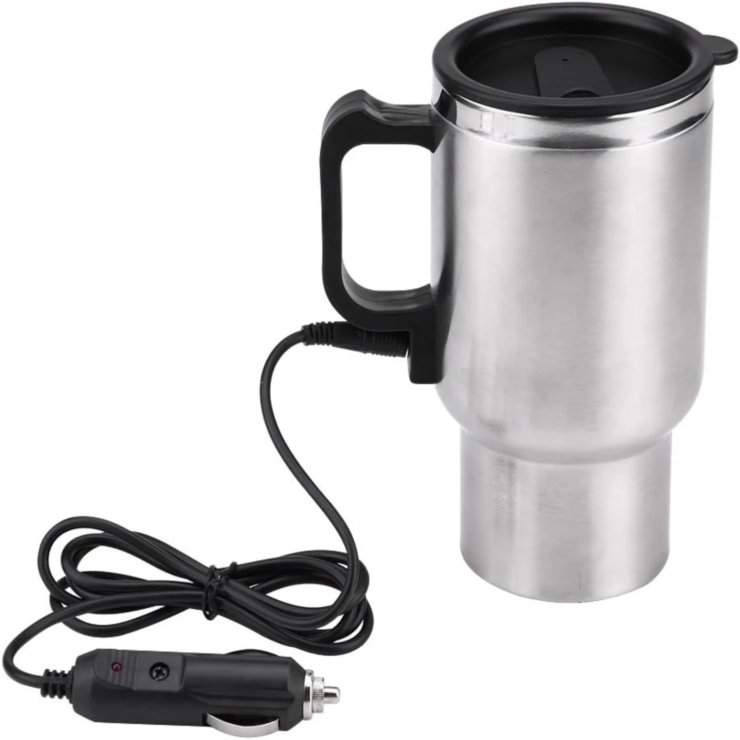 Heated Travel Mug,  Tea Kettle,   Mug, 12V 450ml  In  Stainless Steel Travel Heating Cup Coffee Tea  Cup Mug Travel  Kettle for