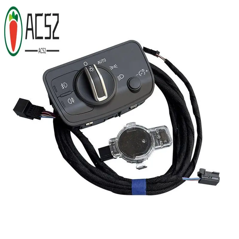 AC52-For A3 8V Rain Sensor Automatic Wiper Auto Head Light Sensor With Headlight Switch 81D955547A
