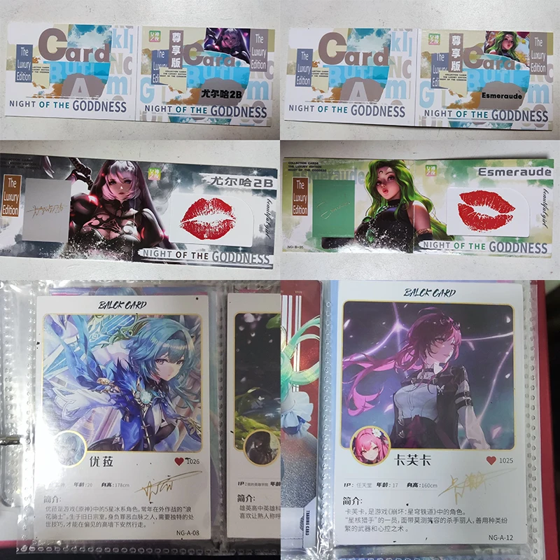 

Anime Goddess Story Characters Kafka Nami Eula Acg Sexy Girl Cards Collectible Cards Christmas Birthday Gifts Children's Toys