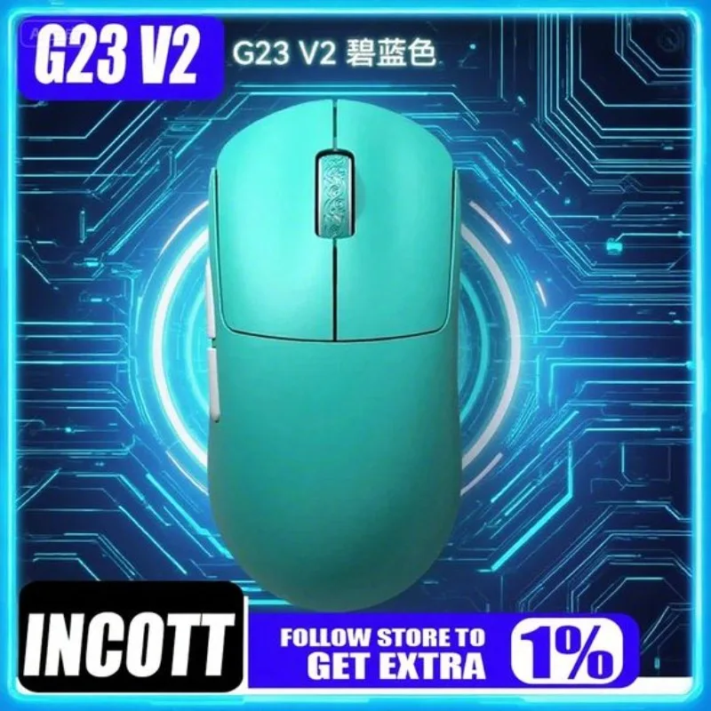 Incott G23V2 Pro ماوس لاسلكي 8K ثلاثي الوضع PAW3395 V2SC ماوس ألعاب مريح خفيف الوزن 47 جرام ملحقات ألعاب الفئران هدايا #2