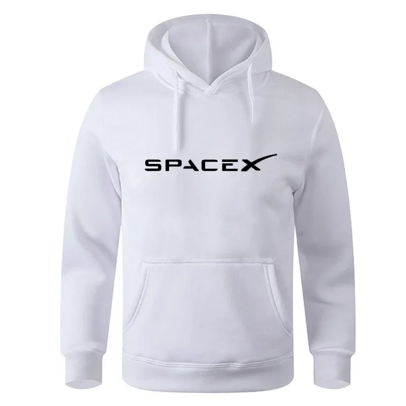 Space X Space Travel Print Hoodie Men Women Fleece Sporty Oversiz Cotton Hoodies Man Hip Hop Style Sweatshirt Fashion Streetwear