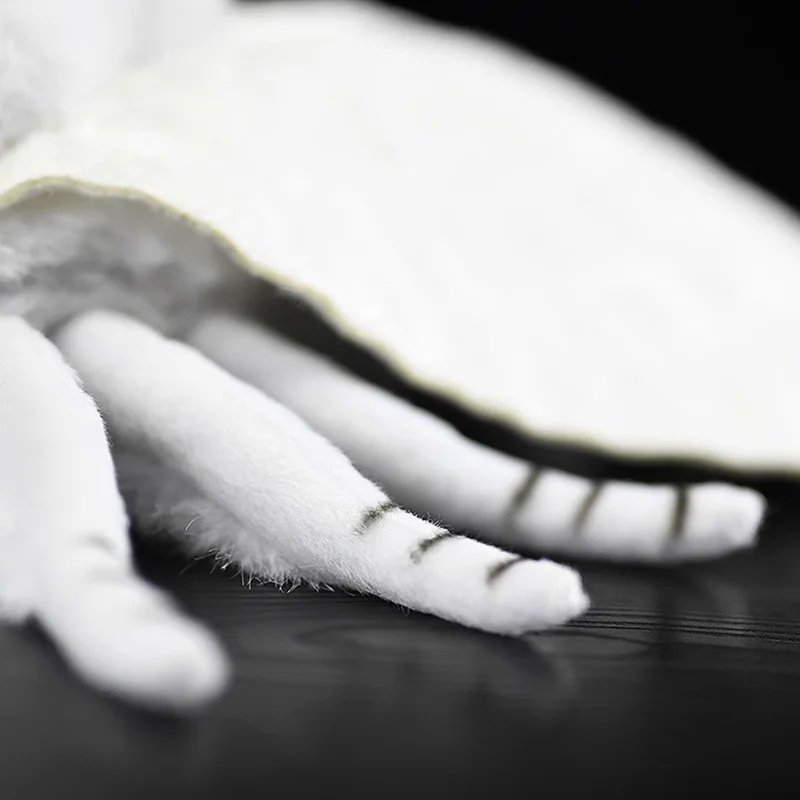 Realista outono webworm brinquedos de pelúcia insetos macios traça branca animais de pelúcia brinquedo coleção presentes