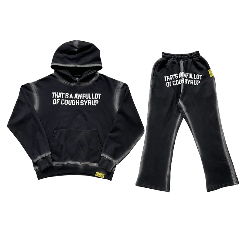 

Casual Hoodie Sweatpants Set Cotton Straight Leg Pants Youth Wear Autumn Season Comfortable Wear Resistant Trendy Sle ex