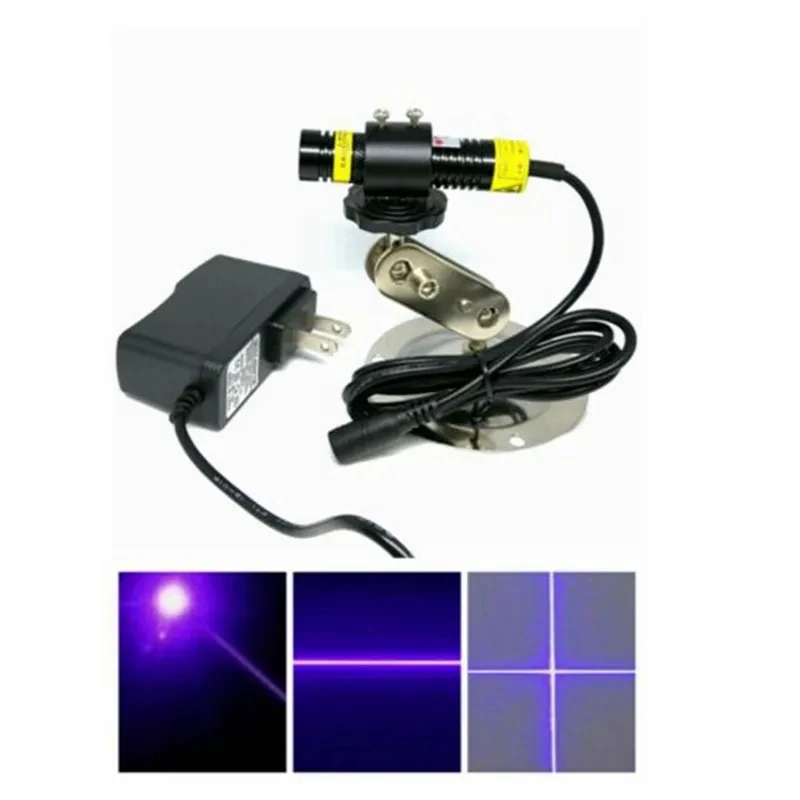 

Focusable 405nm 100-300mw Blue/Violet Laser Locator Module 16x68mm With Adapter & Holder