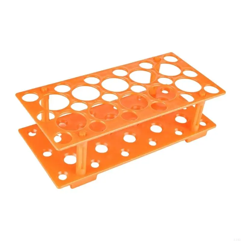 Plastic Clear Test Tube Rack Plastic Test Holder Rack Centrifuge Tube Holder Labortory Display Stands for Lab Test Tube F19E