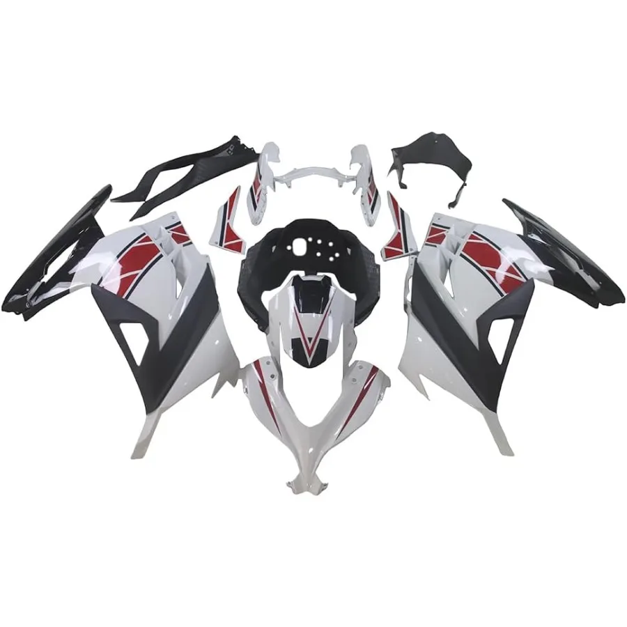 

ABS White Black Injection Fairings Kit for Kawasaki EX300R Ninja 300 20132017 2014 2015 2016 Motorcycle Fairings Bodywork Body