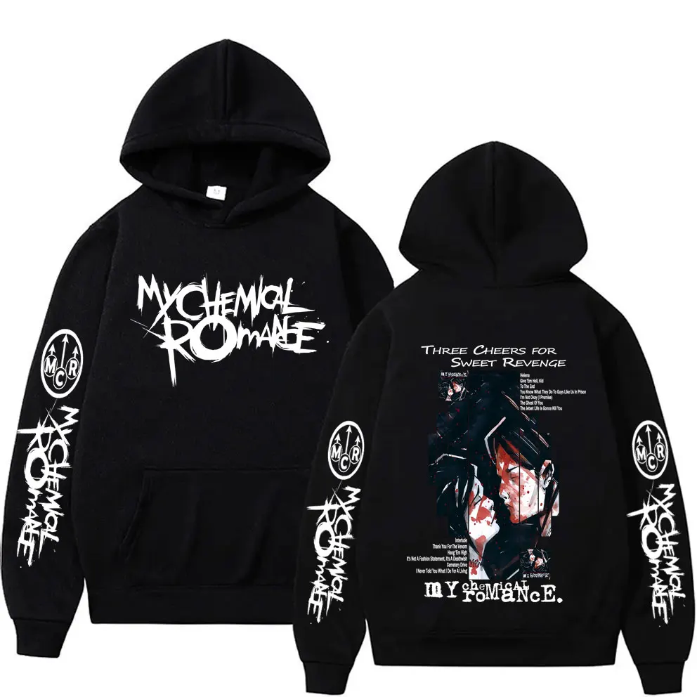 

My Chemical Romance Three Cheers for Sweet Revenge Album Graphic Hoodie Men Women Punk Emo Rock Oversized Sweatshirt Pullover