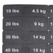 2pcs Fitness Equipment Weight Stickers Gym Weight Stack Label Number 4.5kg-91kg Portable Fitness Equipment Accessories