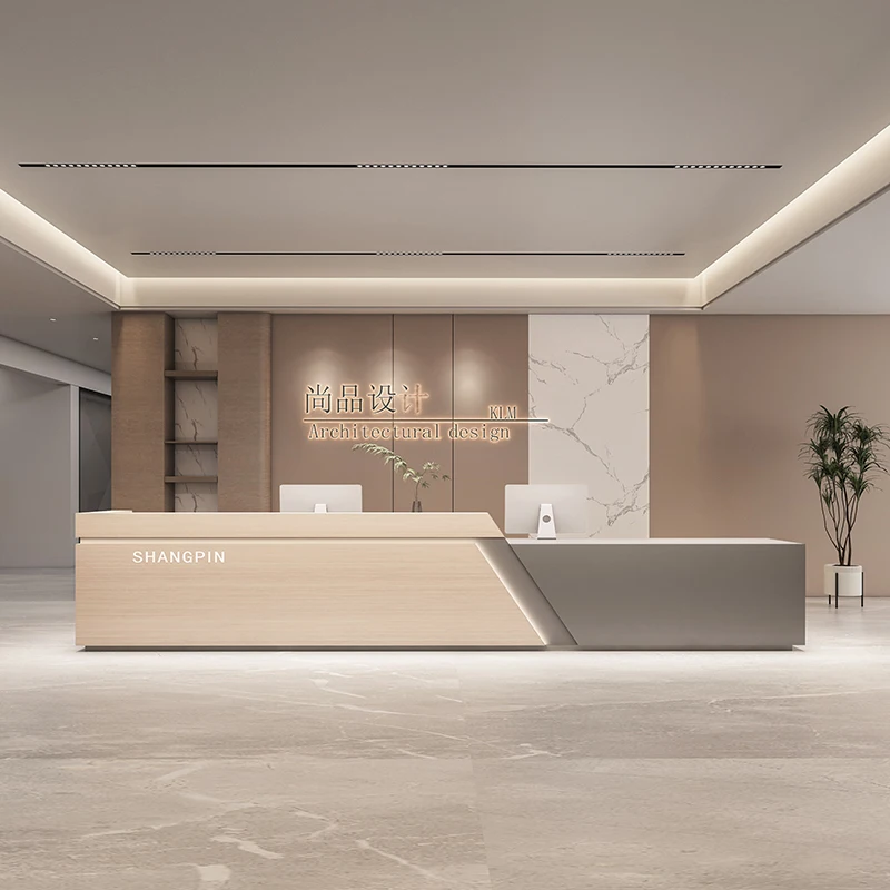 طاولة أثاث البار أتيليه مركز تجميل حديث فاخر استقبال الحد الأدنى الكنيسة بولبيتو مكتب رخيص موسترادور استقبال الجبهة