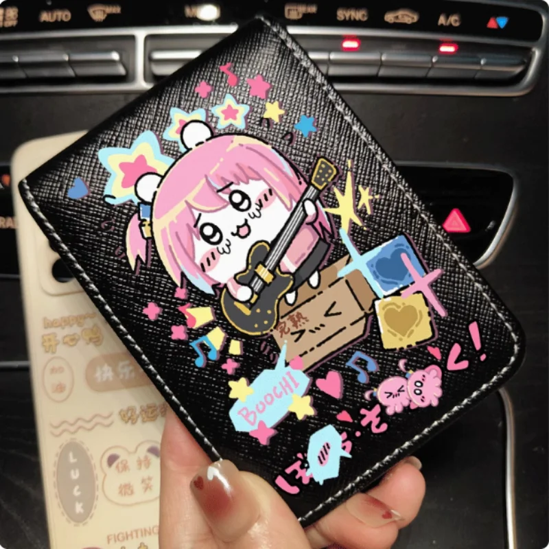 Anime BOCCHI THE ROCK! Gotoh Hitori Guita Fashion Wallet PU Purse Card Cash Holder Bag Cosplay Gift B1765