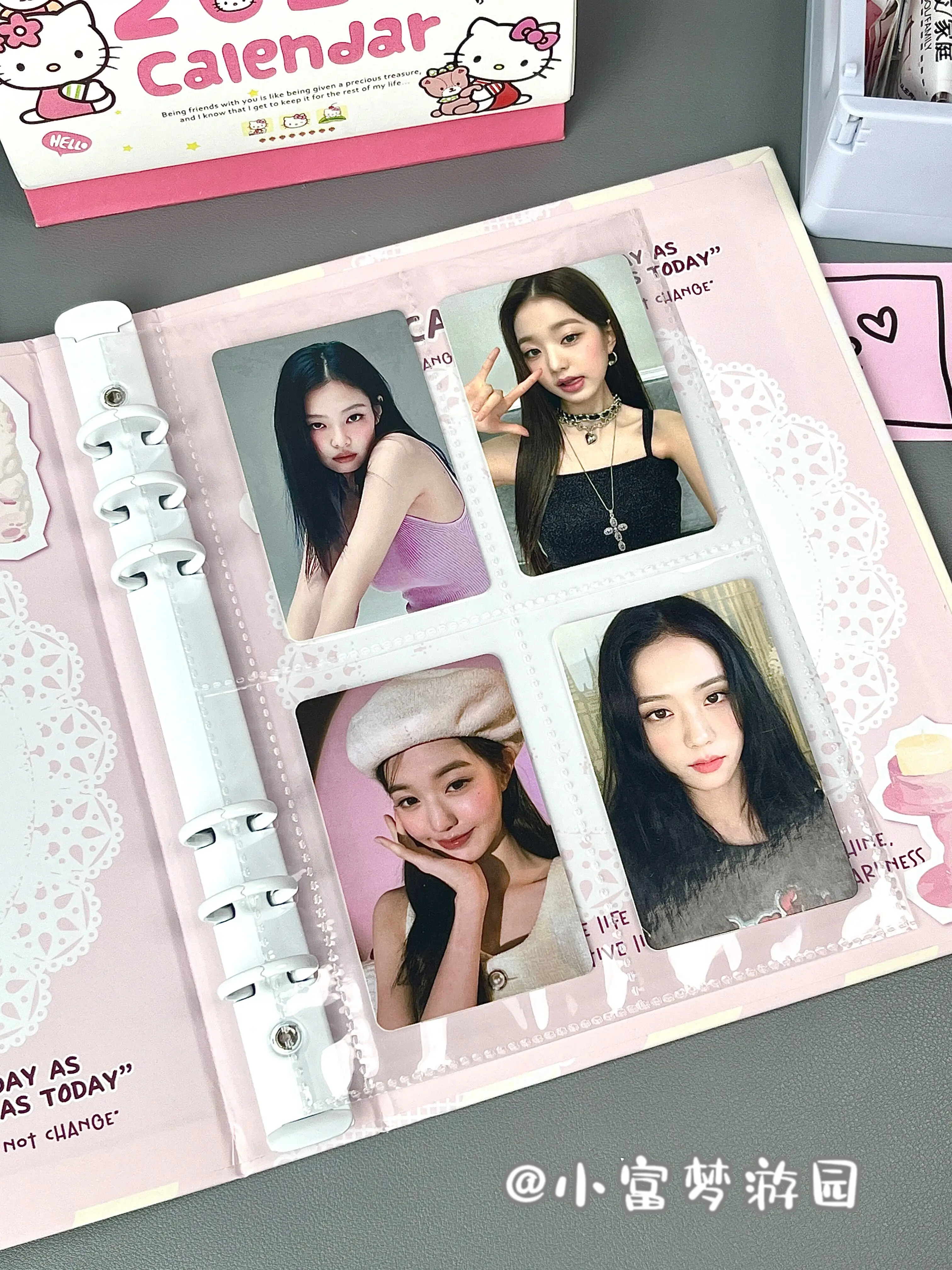 Sweet Binder A5 Photocard Binder Kpop 4Grid 3inch Idol Photo Collect Book Card Holder Album for Polaroid instax Girl Gift