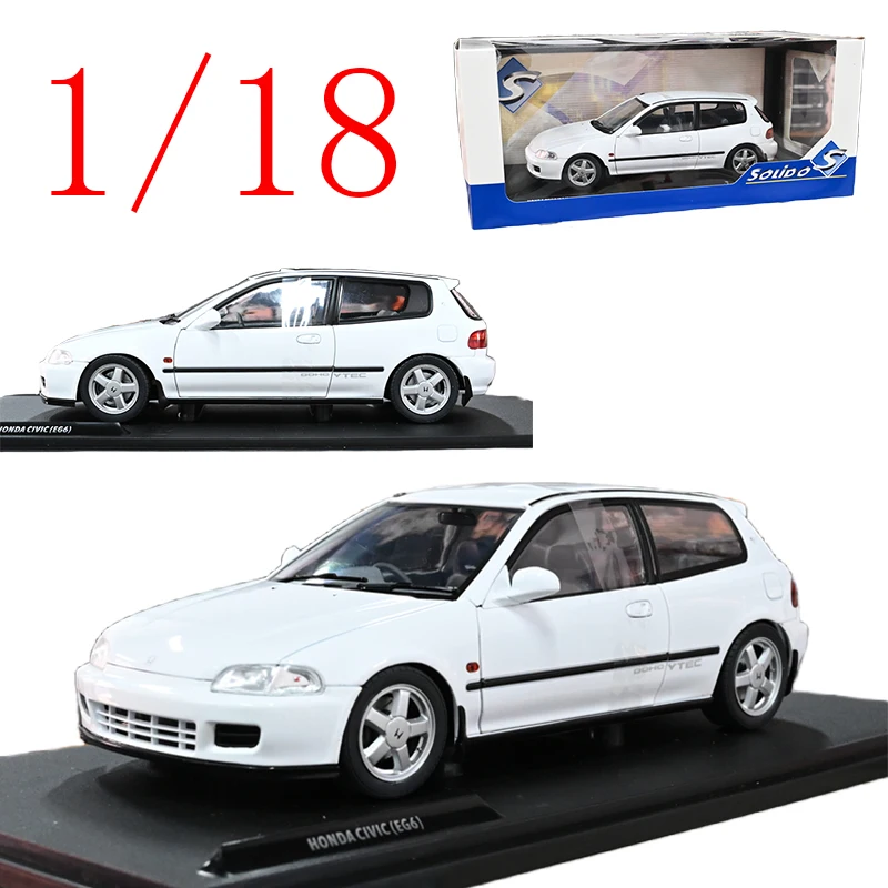 

Solido, литая под давлением модель автомобиля из сплава HONDA в масштабе 1/18, HONDA CIVIC EG6, игра в подарок, оригинальная коробка игрушечных машин