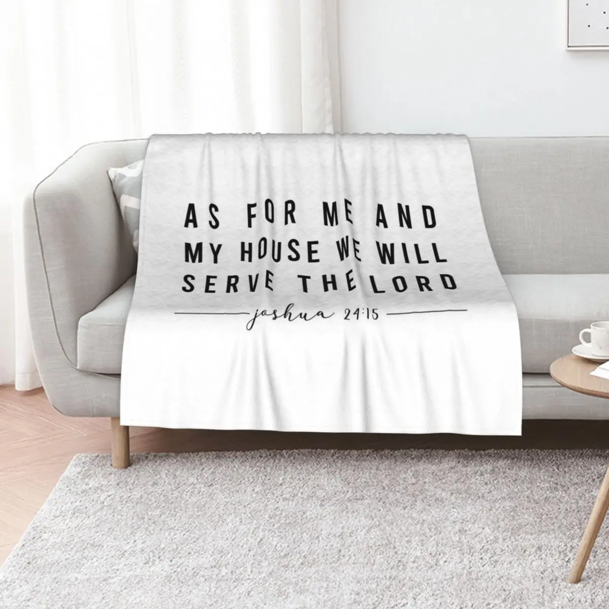 

Joshua 24:15 Throw Blanket Extra Large Throw Polar Decorative Sofas Luxury Thicken Blankets
