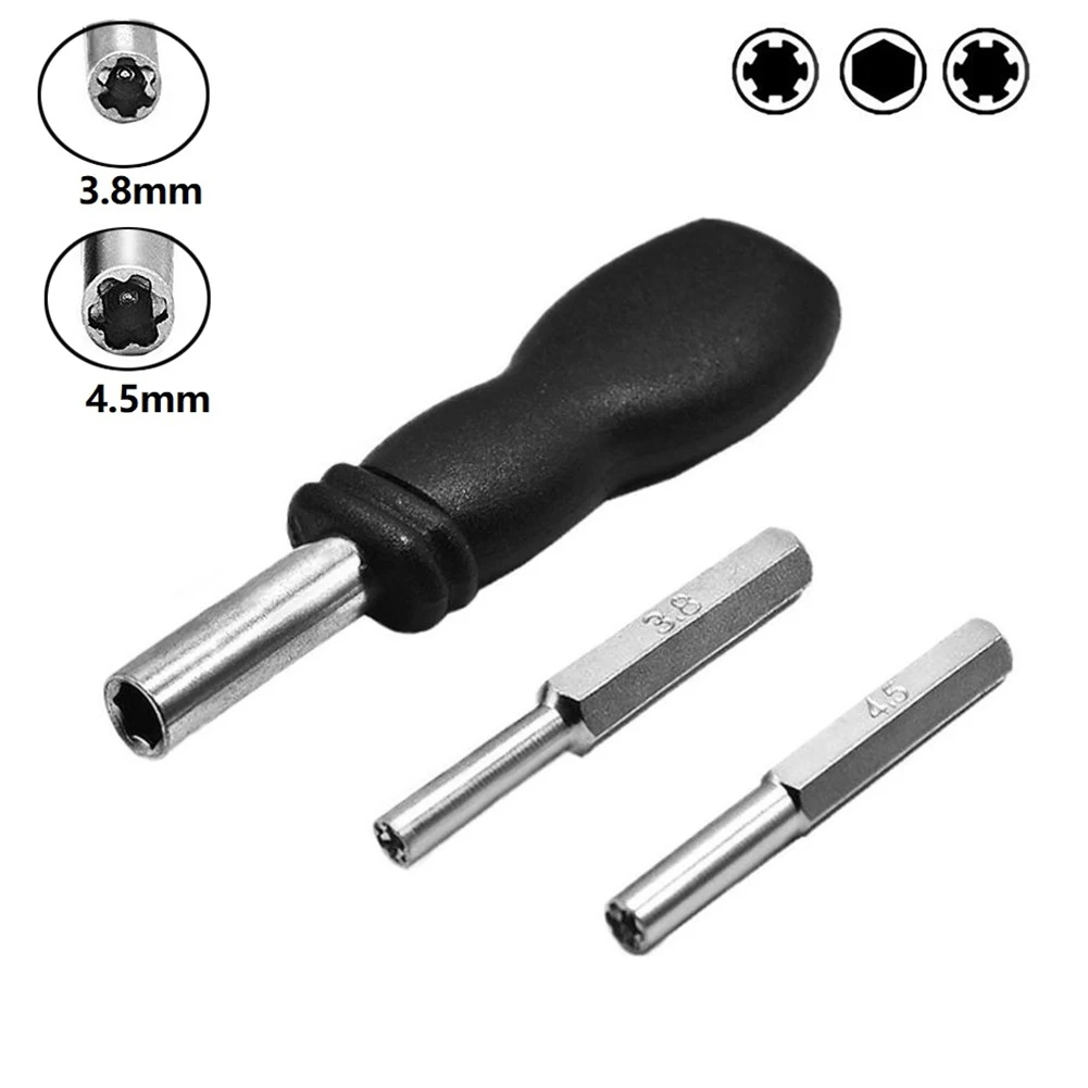 Hand Tool Screwdriver Security Tool 3.8mm+4.5mm For N64/SF-C/GB/NES Hardened Steel Plum Hexagonal Screwdriver Bit